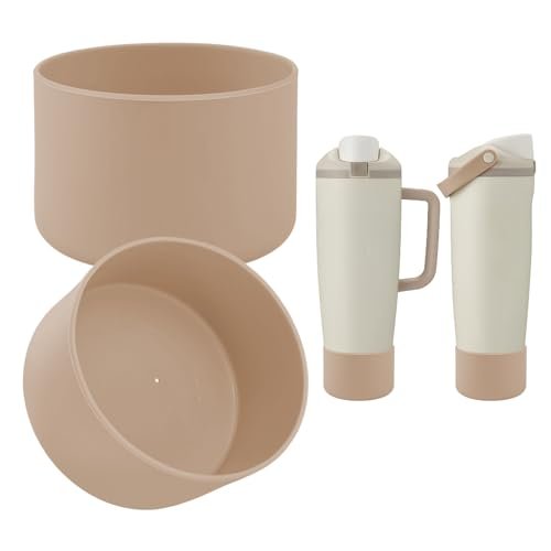2PCS Silicone Boot Compatible with Owala 30oz & 40oz FreeSip Sway Bottles & Tumblers, Protective Anti-Slip Bottom Cover Sleeve for Freesip Sway Tumbler