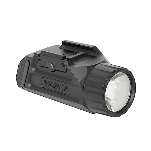 HOLOSUN P.ID Pistol Light ? 1,000 Lumen High Output Weaponlight with Magnetic USB Charging, 18350 Rechargeable Battery, MIL-STD-1913 Mount, IPX8 Waterproof, Compact Aluminum Housing