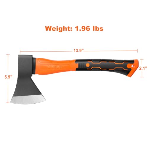 14-Inch Camping Hatchet Axe for Wood Splitting and Outdoor Use
