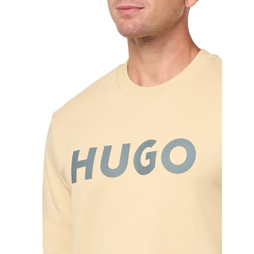 HUGO Men's Big Logo Pullover Sweatshirt