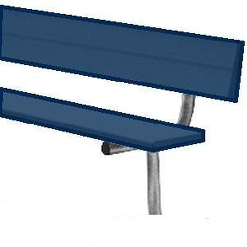BSN BEPB08CN 75' Permanent Bench without Back, Navy