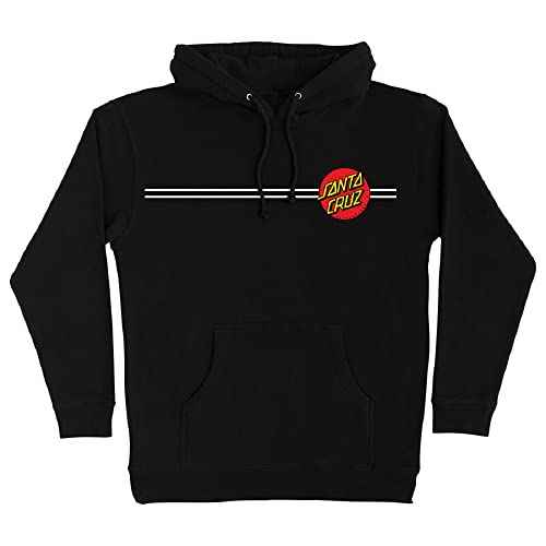 SANTA CRUZ Classic Dot P/O Hooded Heavyweight Sweatshirt Black XXL Mens
