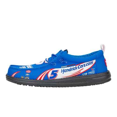 HEYDUDE X NASCAR, Men's Slip-on Loafers, Comfortable & Light-Weight