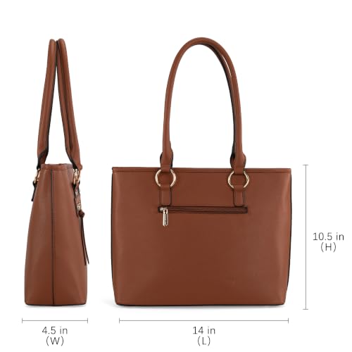Montana West 2-Piece Tote Bag & Crossbody Set - Brown