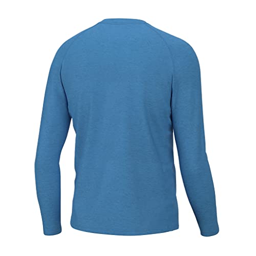 HUK Mens Waypoint Long Sleeve Shirt, Performance Fishing Tee for Men