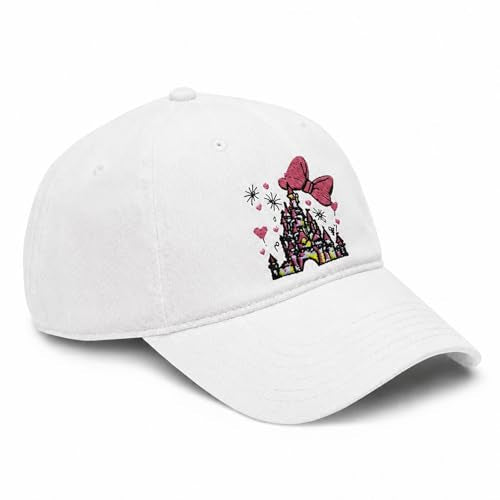Kids Girls Baseball Cap with Ponytail Hole and Graphic Design - Adjustable Trucker Hat