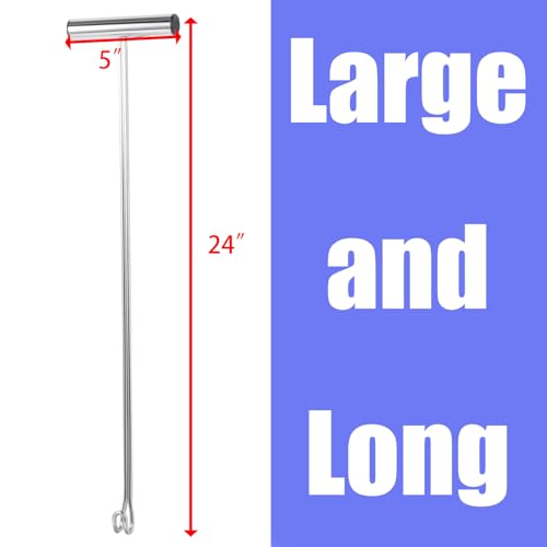 24 Inch Stainless Steel Fishing Hook Remover Tool for Saltwater & Sharks - Dehooker