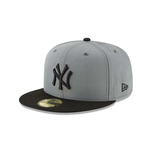 New Era NBA Men's 9Fifty Snapback Cap - New York Yankees Gray, 7 3/8