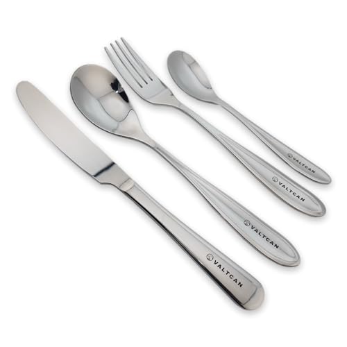 Titanium Flatware Set 4 Pieces Long Dinner Fork Spoon Knife Reusable