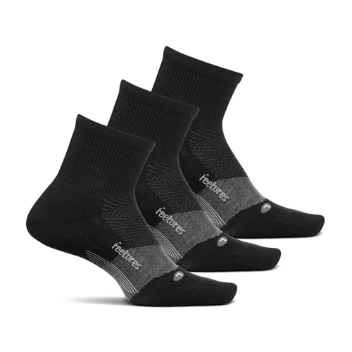 Feetures Merino 10 Cushion Quarter Sock Stripe