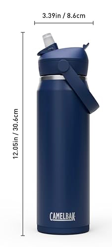 CamelBak Thrive Flip Straw Water Bottle 25oz - Navy Insulated Steel