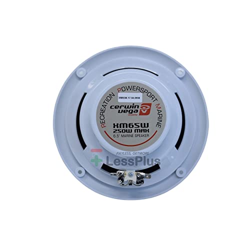 Cerwin Vega XM65W 6.5" 120W 2-Way Coaxial Speakers Marine Grade White (Pair)