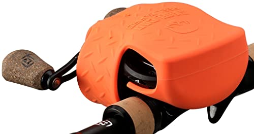 Orange Skull Cap Baitcast Reel Cover for Left & Right Hand Fishing Reels