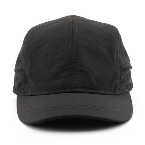 Quick-Dry Lightweight Polyester Baseball Cap with Adjustable Drawstring - Brown - One Size