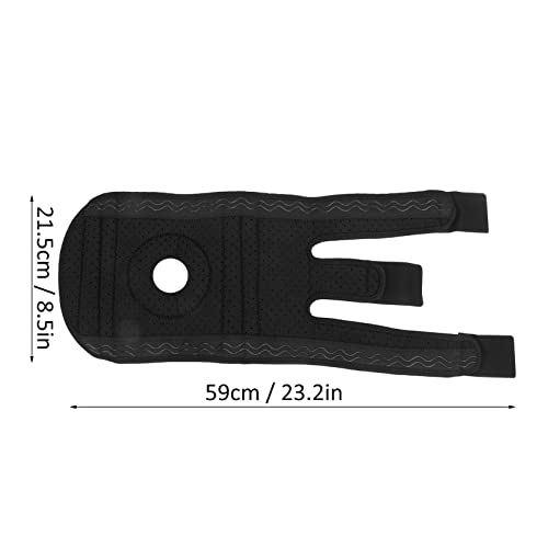 NYSUZHOUJI Breathable 4 Springs Kneepad Protective Gear For Sports Climbing Running Fitness (Black Gray)