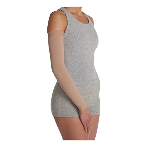 Juzo Soft 2001 20-30mmhg Standard Armsleeve with Silicone Top Band for Women,Beige,3 (III)