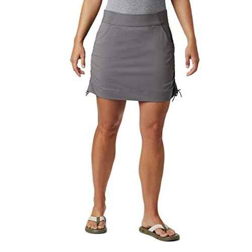 Columbia Women's Standard Anytime Casual Skort, City Grey-Legacy, X-Large