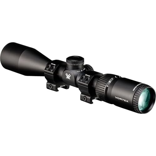 Vortex Triumph HD 3-9x40 Second Focal Plane, 1-inch Tube Riflescope Kit - Dead-Hold BDC (MOA) Reticle, 1" Hunter Rings - 0.90" Low Height, Neoprene Cover