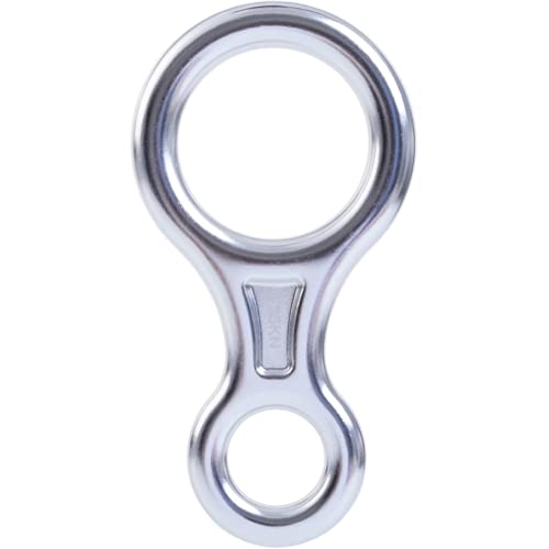 Aluminum Figure 8 Descender Climbing Rigging Plate Heavy Duty Silver