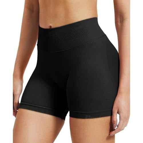 VOYJOY Women Workout Impact Shorts 2.5"/ 3.6"/ 4.5"/ 6" Scrunch Butt Lifting Gym Seamless Booty Biker Shorts