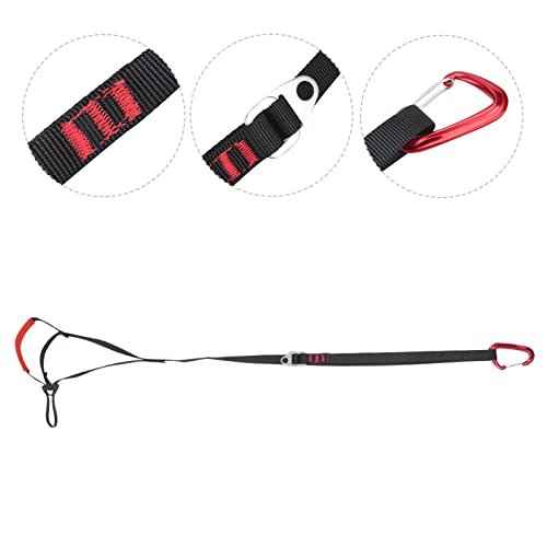 2.6-4.4 FT 16KN Foot Ascender, Adjustable Climbing Ascender Strap Rope Foot Belt Rock Climbing Rappel Rescue for Mountaineering, Rock Climbing, Engineering Protection