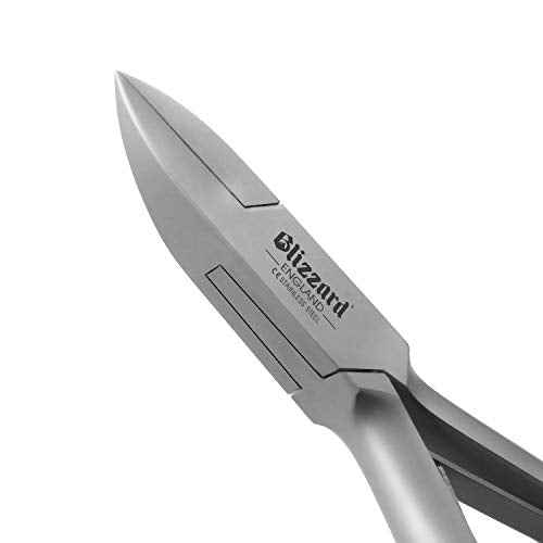 Ingrown Nail Clippers for Men with Ingrown Toenails ? Blizzard Podiatrist Toenail Clipper Set German Forged ? 6 inch Professional Nail Cutter ? Straight Head Podiatry Nipper Nail Kit - Hospital Grade