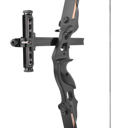 Archery Recurve Bow Sight with Fiber Optical Pin & Quick Adjustment for Target Shooting