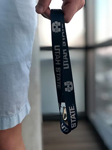 Utah State University Desert Cactus Lanyard with Snap Buckle - Blue