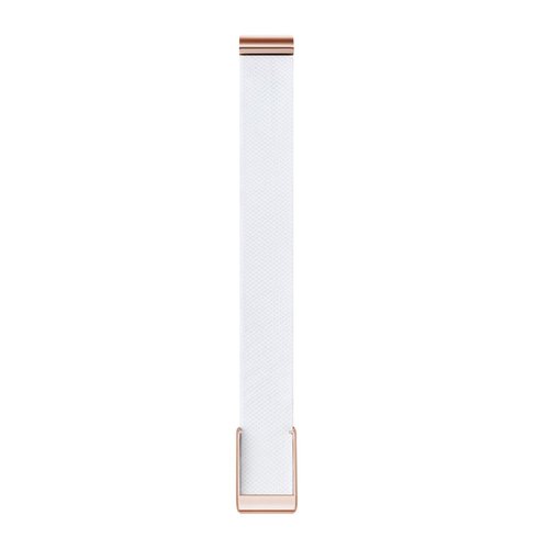 DADO Premium Nylon Sport Band Compatible with WHOOP 4.0, Adjustable Stretch Wrist Strap for WHOOP Fitness Tracker ??Breathable, Durable & Secure Fit Replacement Band (Chalk with Gold)
