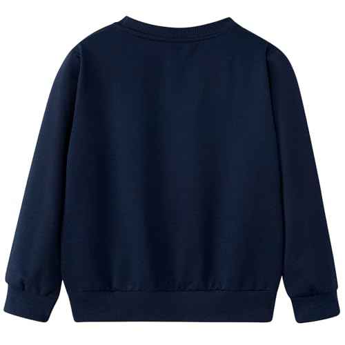 Funnycokid Toddler Boys Sweatshirts Kids Truck Construction Pullover Crew Neck 2-6 Years