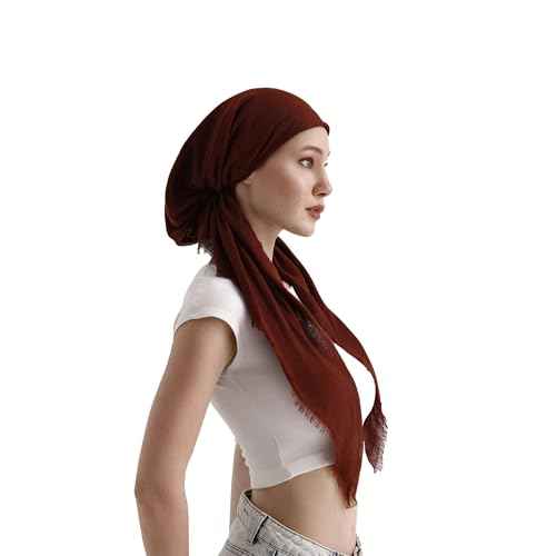 dscarf Headwear Pre Tied Head Scarves for Women Featuring | Soft Chemo Head Wear Headcover Ready Headwear