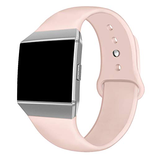 Pink Small Silicone Fitbit Ionic Band - Breathable Replacement Strap
