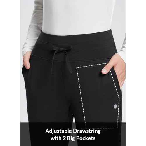 baleaf Women's Fleece Lined Pants Water-Resistant Sweatpants Winter Thermal Ski Hiking Running Joggers