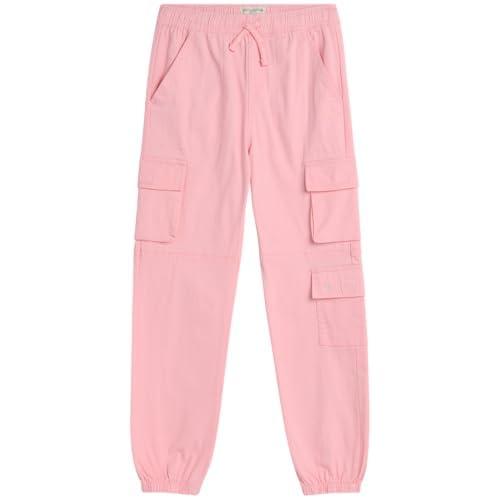 AEROPOSTALE Girls Cargo Pants - Casual Twill Joggers Baggy Sweatpants for Girls with Elastic Drawstring Waist (Sizes: 7-16)
