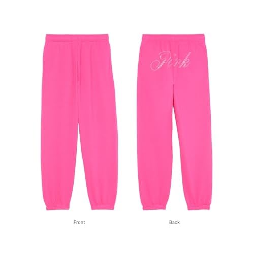 Victoria's Secret Women's Pink Logo Campus Sweatpants, Womens Sweatpants, (XS-XXL)