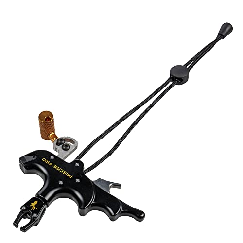 Trophy Ridge Precise Pro Archery Release - Pro Performance, 4-Finger Design, Smooth Sear-Style Mechanism, Torque-Free Rotation, Adjustable Thumb-Trigger and Sear Tension, Sling Wrist Strap Included
