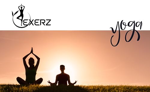 EXERZ Yoga Blocks 2 pack, Gym Blocks, Exercise Workout Fitness Bricks, Pilates Stretch Handstand Non-Slip (Black 2pcs)