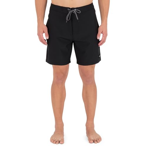 Hurley Men's Phantom Eco Block Party Solid Boardshorts 31 Black
