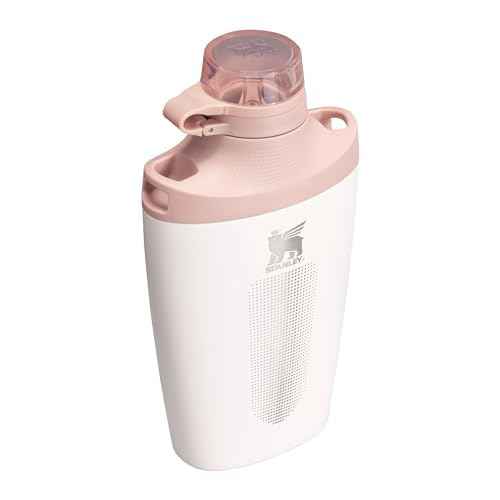 Stanley Cross Bottle 23 oz | Travel Water Bottle with Jacquard Strap | Leakproof Tritan Lid with Removable Straw | Insulated Stainless Steel | BPA-Free | Rose Quartz