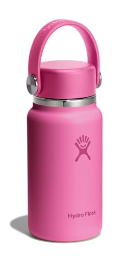 Hydro Flask Micro Bottle - Insulated Mini Leak Proof Flask for Purse or Pocket in 6.7 Oz Reef Pink