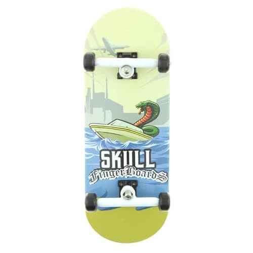 Skull Fingerboards¢ç City Limits 34mm Pro Complete Professional Wooden Fingerboard Mini Skateboard 5 PLY with CNC Bearing Wheels