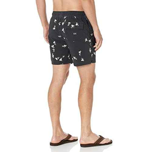Billabong Mens Elastic Waist Stretch Sundays Layback Boardshort Swim Short Trunk, 17 Inch Outseam