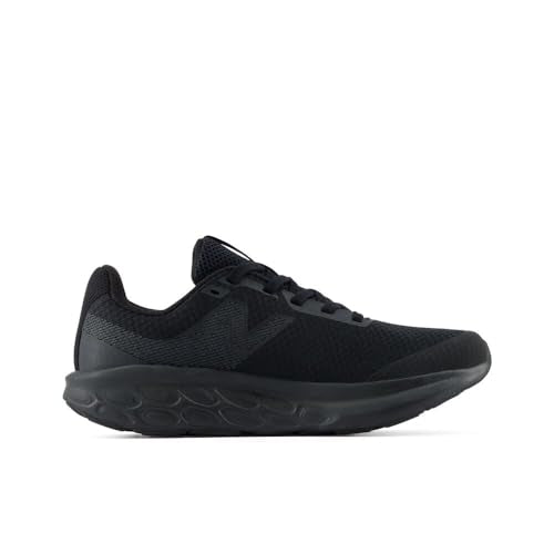 New Balance Kid's 520 Lace Running Shoe - Big Kid 6.5 Wide Black/Black