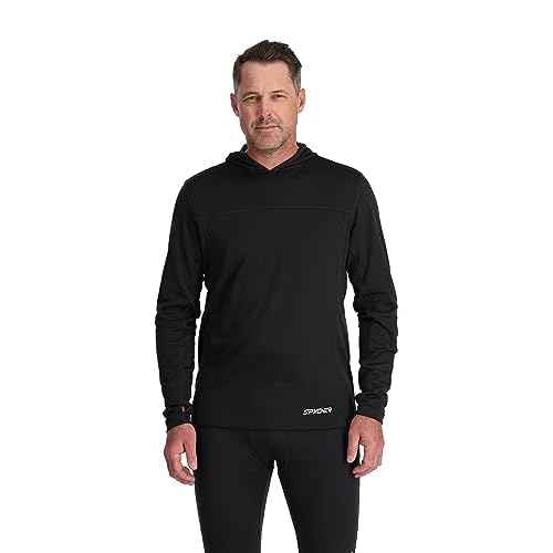 Spyder Men's Charger Hoodie Baselayer Thermal Ski Top