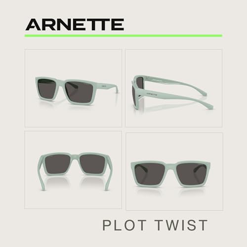 ARNETTE Plot Twist AN4346 Square Sunglasses for Men +BUNDLE with ACCESSORY EYEWEAR KIT