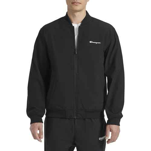 Champion mens Soft Shell Sport Bomber Jacket With Logo