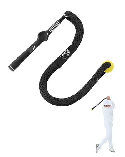 Golf Rope Swing Trainer Black RH - Improve Speed Tempo & Flexibility