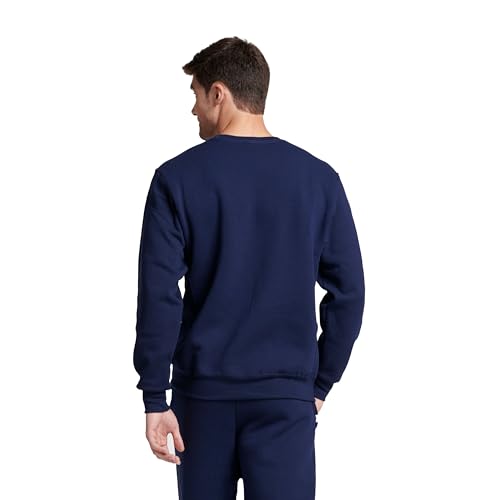 XX-Large Men's Dri-Power Fleece Sweatshirt - Navy, Moisture-Wicking, Cotton Blend