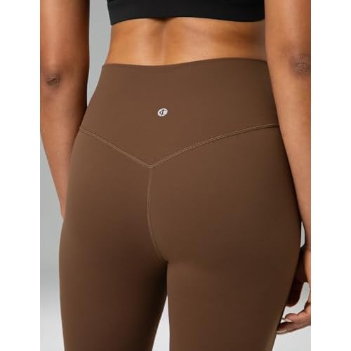 Colorfulkoala Women's Dreamlux Crossover Flare Leggings High Waisted Tummy Control Wide Leg Yoga Pants 29.5" / 31.5" Inseam