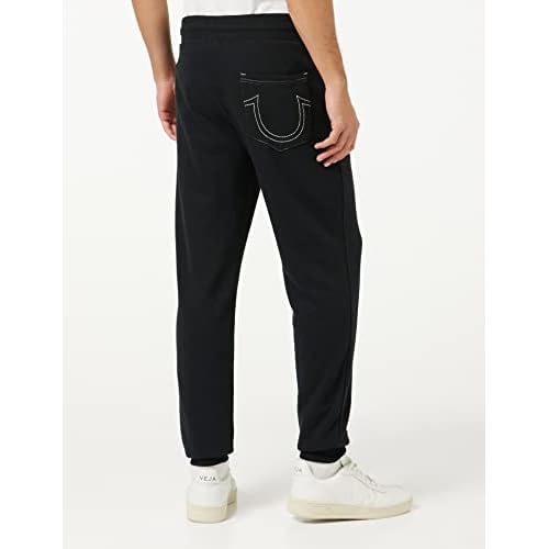 True Religion Men¡¯s Classic Logo Jogger Sweatpants ? Soft Men¡¯s Joggers with Pockets, Comfortable Sweat Pants